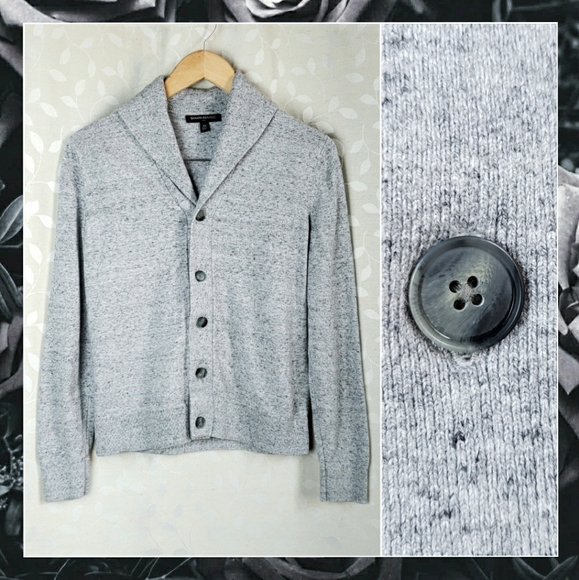 Banana Republic Other - Banana Republic Heather Gray Shawl Collar Cardigan